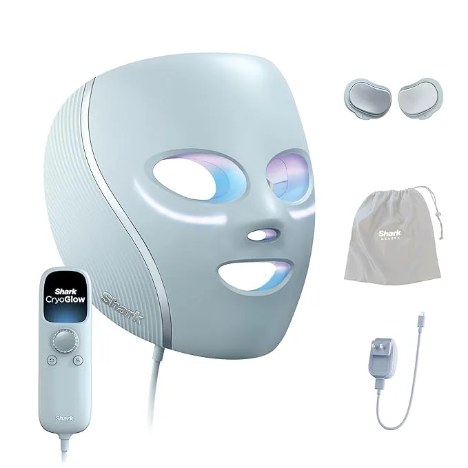 قناع-Shark-CryoGlow-LED أفضل أقنعة الوجه وكريمات الترطيب من أمازون