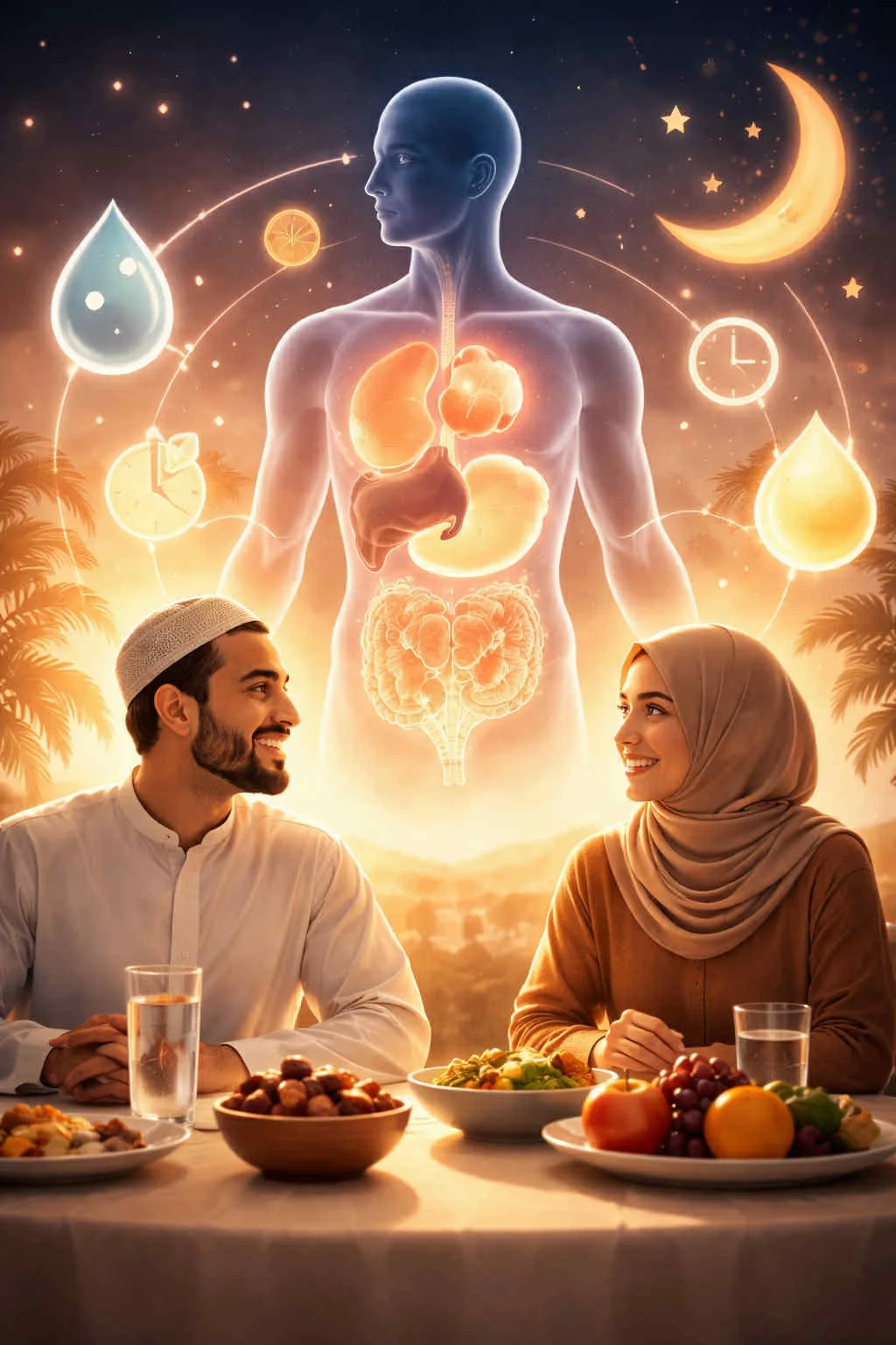 ماذا يحدث للجسم في رمضان